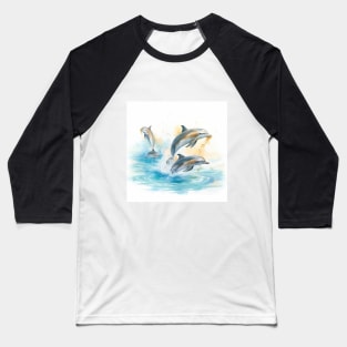 Dolphin, dolphin family, dolphin ocean Baseball T-Shirt